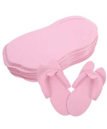Beavorty 12 Pairs Eva Foam Slippers Disposable Slippers Pedicure Slippers Womens White Slides White Womens Sandals Foldable Travel Slippers Disposable Pedi Slippers Pedicure Supply Manicure