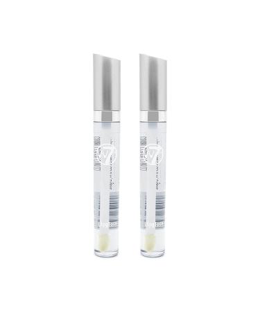 W7 Lip Gloss Wand - Soft Clear Liquid Gloss - Non-Sticky High-Shine Finish - 2 Pack 2 Count (Pack of 1)