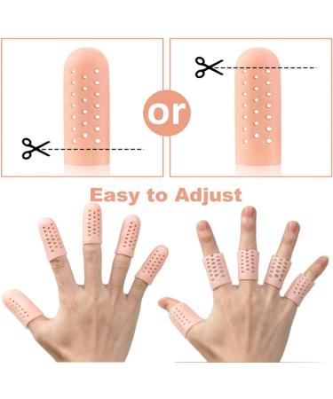 Gel Toe and Finger Cap Protectors - 5 Pairs for Missing or Ingrown Toenails, Corns, Blisters, Hammer Toe Relief - Buy Online on SooperMarket.com