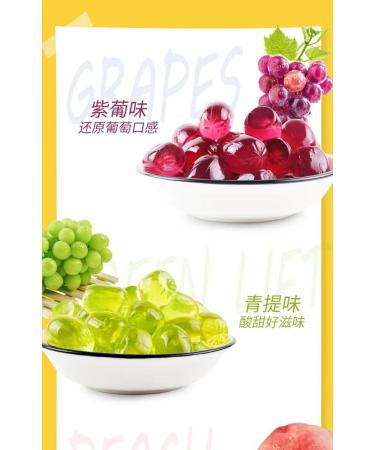 Fruit flavor can peel soft candy (200g/box) 50% fruit juice content wedding candies soft candy mango peach green soft candy Chinese candy snack gifts (4 flavors 3 boxes) 4 flavors 3 boxes - Buy Online on SooperMarket.com