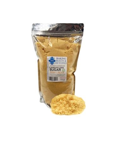Baking Beauty and Beyond Premium Floss Sugar for Cotton Candy - Cotton Candy Flossing Sugar with Natural Ingredients Perfect for Every Occasion Bulk Floss Sugar 400g - Irish Cream Flavour
