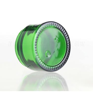 Zeoabsy 6-Piece 50ml Green Glass Cream Box Set with Silver Screw Lid & Spatulas Perfect for Gels Creams & Ointments | International Shipping - Buy Online on SooperMarket.com