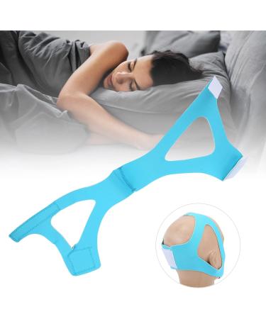 Adjustable Strap Triangular Jaw Support Belt for Snoring Prevention - Sky Blue - Buy Online on SooperMarket.com