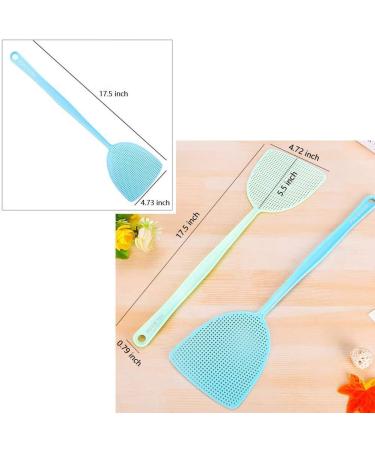 Strong and Flexible Manual Fly Swatter Set - 3 Pack Assorted Colors for Effective Pest Control - Buy Online on SooperMarket.com