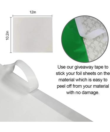 KASYU Transfer Foil Paper Bundle - 12inx9.84ft Heat Transfer Foil Roll - 7 Assorted Colors - for Cricut, Spellbinders, Foil Quill - Craft Gold Silver Blue Green - Buy Online on SooperMarket.com