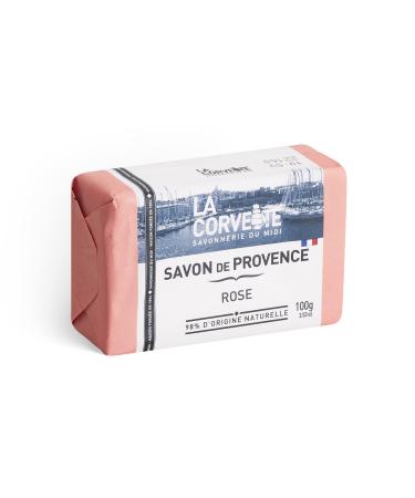 La Corvette Rose Soap of Provence - 100g | Natural French Soap for Luxurious Skin Care - Buy Online & Ship Internationally - Buy Online on SooperMarket.com