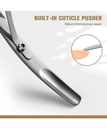 Feryes Nail Skin Clippers - 2 in 1 Professional Nail Shaver & Stainless Steel Nail Skin Remover | 6mm Full Jaw Pliers - Silver Color - Buy Online on SooperMarket.com