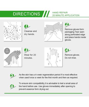 Hand Care Mask - 3 Pairs Moisture Gloves for Anti-Aging & Hydration | Dry Cracked Hands Treatment for Men & Women - International Shipping - Buy Online on SooperMarket.com