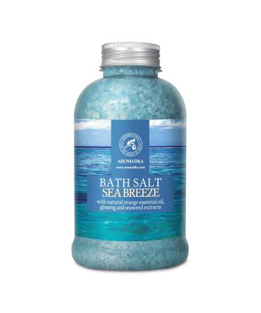 Bathing salt sea breeze 600g - natural essential orange oil and extracts from ginseng and algae - for good sleep - bathing - body care - wellness - beauty - relaxation - aromatherapy - spa rosemary g (1 Pack)