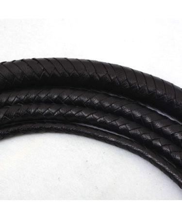 Bull Whip 06-16 Feet | 12 Strands Real Cowhide Leather | Equestrian Bullwhip with Leather Belly & Bolster | 12 Feet - Buy Online on SooperMarket.com
