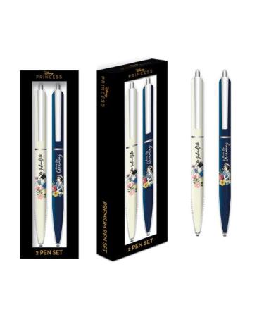 Snow White And The Seven Dwarfs Just One Bite Pen Set (Pack of 2) (One Size) (Blue/White)
