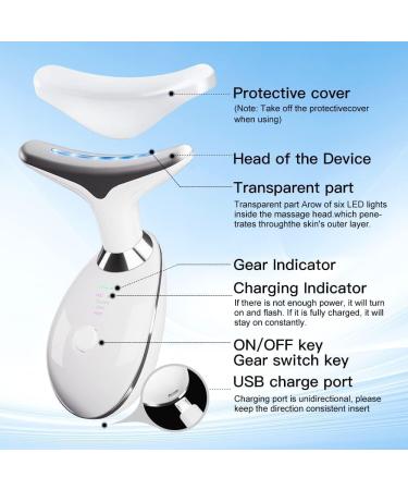 ATOMTA Face Massager Microcurrent Device | Anti-Wrinkle & Skin Tightening | High Frequency Vibration | White - Buy Online on SooperMarket.com