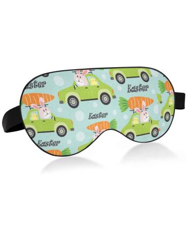 Haskirky Light Blocking Eye Mask Breathable and Adjustable Adult Men and Women Travel on Business Trips Yoga Meditation Light Smooth Comfortable Eye Mask Office Deep Sleep Goodies Car and Rabbits