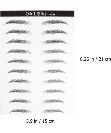 NOLITOY 4 Sheets Pairs 6d Eyebrow Sticker Brow Tatoo Eyebrow Makeup Tools Eyebrow Stickers 3 Proof - Buy Online on SooperMarket.com