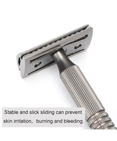 Buy Professional Men's Alloy Retro Razor | Classic Portable Ergonomic Safety Razor - Washable & Blade-Free - Buy Online on SooperMarket.com