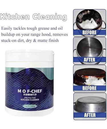 MOF-CHEF Protective Kitchen Cleaner | Tough Stains & Grease Remover (500g + Gloves) - International Shipping Available - Buy Online on SooperMarket.com