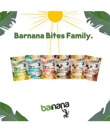Barnana Organic Chewy Banana Bites - Coconut Flavor (12 Bags, 1.4 oz each) | Non-GMO, Upcycled Snack - Buy Online on SooperMarket.com