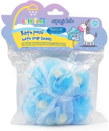 Buy T.Taio Esponjabon Loofah Body Wash Ball - Cotton Candy Scented Bath Puff for Kids | Shop Internationally - Buy Online on SooperMarket.com