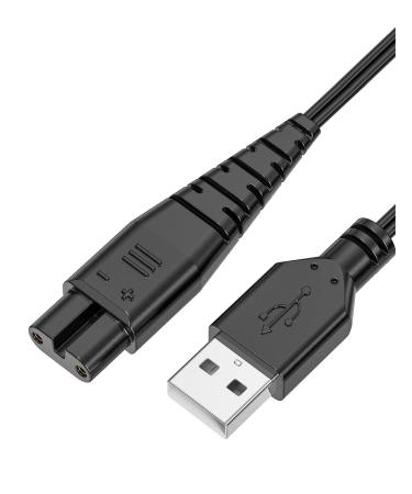 Mellbree Charger Cable for Hatteker 1.5M Shaver Charger Cable Compatible with Hatteker RFC-588 RFC-598 RFC-690 RFC-692 RFC-696 RSCX-9598 RSCX-7568