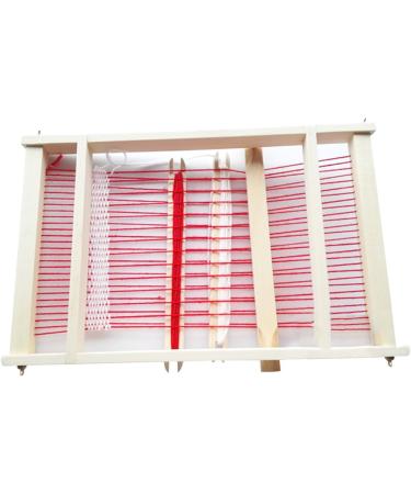 Mikimiqi Wooden Multi-Craft Weaving Loom - Large Frame for Kids' Handcrafting - 9.85x15.75x1.3 Inches - Buy Online on SooperMarket.com