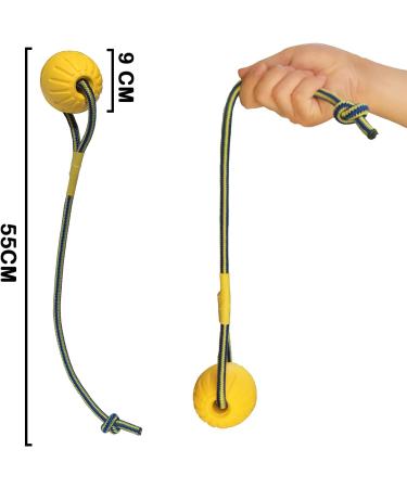 Buy Durable Dog Toys: Flee Durafoam Ball & Rope - Perfect for Large & Small Dogs - International Shipping Available - Buy Online on SooperMarket.com