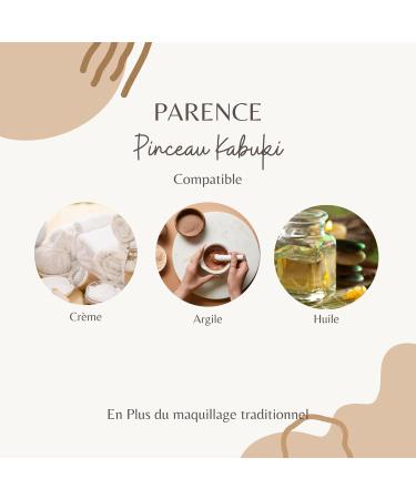 PARENCE. - Set of 3 make-up brushes including 1 round tip angled type foundation brush and 2 flat brushes for eyes and face - Buy Online on SooperMarket.com