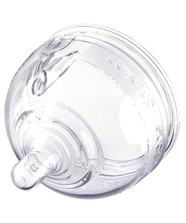 Inttero Breast-Mimic Anti-Colic & Air-Free Vent Nipples - Extra Flow (+6 Months / 4 Holes) / 3-Pack