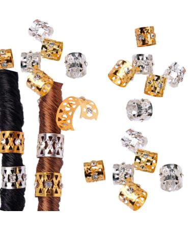 30pcs Punk Vintage Hair Clip Dreadlock Beads Coil Cuffs hair Braid Spiral For Women Girl Hair Accessories