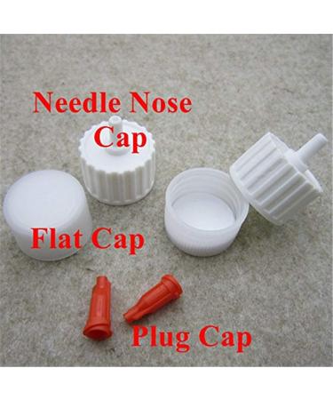 Xmasir Precision Applicator Set - 4 pcs 1 Oz. Henna Bottles with Needle Tips - 16 pcs Caps - Multi Purpose - Buy Online on SooperMarket.com