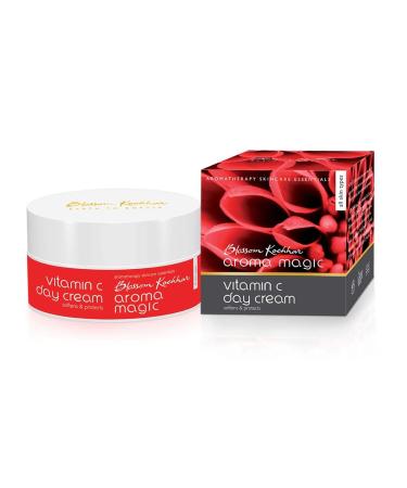 Aroma Magic Vitamin C Day Cream with SPF 15 | with Aloe Vera & Shea Butter | Protects from Sun Damaged | Anti Aging Moisturizer | for Soft Smoothen Skin | 7.05 Oz (200g)