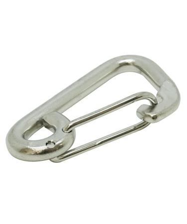 Scuba Choice Boat Marine Clip Stainless Steel Safety Spring Hook Carabiner 2"