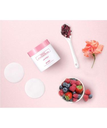 Petitfee Hibiscus Brightening Peel Pads - 70 Count, 5.41 fl. oz (160 ml) for Radiant Skin - Buy Online on SooperMarket.com