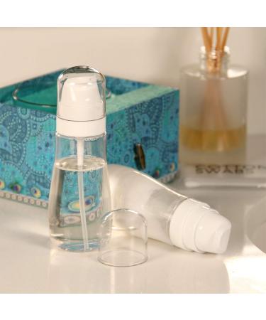 Grand Fusion TSA Approved 3.4 Oz Travel Bottles - 6 Pack for Toiletries Lotions & Creams | Clear Travel Pump Bottles - Buy Online on SooperMarket.com