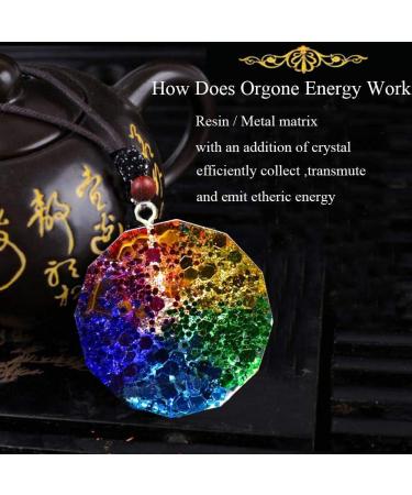 Sinymilk Om Aum Symbol Energy Protection Orgonite Pendant Reiki Healing Stones Necklace - Buy Online on SooperMarket.com