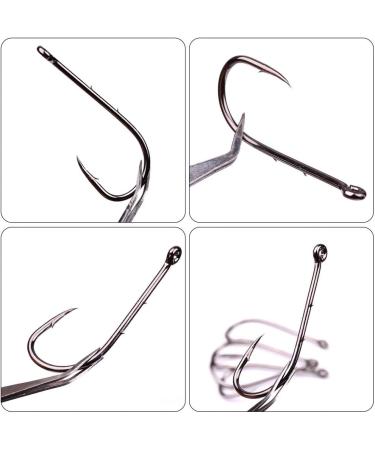 Buy 100PC Fishing Bait with Barbs & 2 Bait Holders - Durable Hard Steel Long Shaft Hooks Jig-Fishing 4/0 - International Shipping Available - Buy Online on SooperMarket.com
