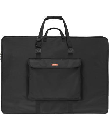 Nicpro Large Art Portfolio Bag 35x43 Inches - Waterproof Nylon Storage Case for Artwork, Sketches, Drawings - Shoulder Strap for Easy Carrying - Ideal for Artists, Photographers, and Designers - Buy Online on SooperMarket.com