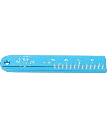 Lizealucky Dental Ruler - Endo Ruler for Accurate Measurements | Aluminum Alloy Oral Gauge | AutoClavable Endodontic Instrument in Blue - Buy Online on SooperMarket.com