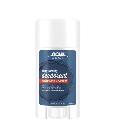 Now Foods Long Lasting Deodorant Cedarwood + Cypress 2.2 oz (62 g)