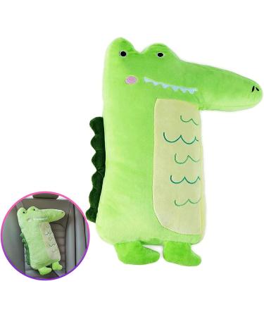 Crocodile Seatbelt Pillow for Kids Car Seat - Toddler Shoulder Pad & Baby Head Rest Strap Cushion - Buy Online on SooperMarket.com