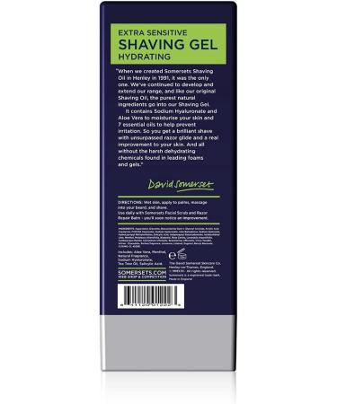 Buy Somersets Extra Sensitive Clear Hydrating Shaving Gel 200 ml - Perfect for Sensitive Skin | International Shipping Available - Buy Online on SooperMarket.com