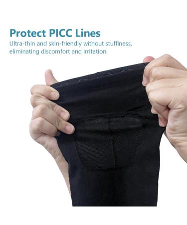 WXFEXIA PICC Line Cover with Mesh Viewing Window Breathable Upper or Lower Arm Line Sleeve Comfort Cast Protector (M) - Buy Online on SooperMarket.com