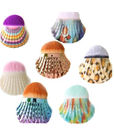 Buy Shell Shape Makeup Brush - Portable Foundation & Blush Brush for Women | International Shipping - Buy Online on SooperMarket.com