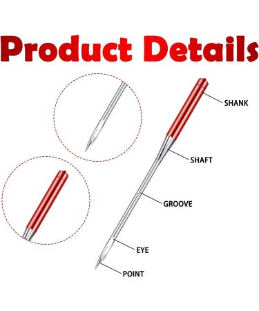 30 Pcs Universal Regular Point Sewing Machine Needles for Singer, Brother & Old Machines - Sizes 9, 11, 14, 16, 18 - Buy Online on SooperMarket.com