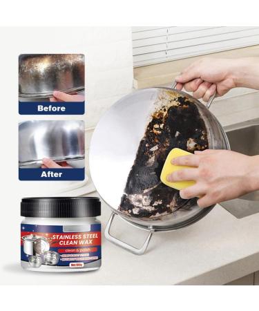 Stainless Steel Stain Cleaning Wax - 2024 All-Purpose Cleaner Spray | 3 PCs for Effective Cleaning & Care - Buy Online on SooperMarket.com