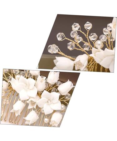 Mikinona Bridal Hair Comb Bridal Headpieces Bridal Hair Accessories Wedding Headpiece Hair Accessories for Women Wedding Hair Comb Flower Hair Accessories Headpiece for Women Comb Headpiece - Buy Online on SooperMarket.com