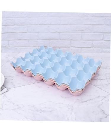 Mikikit Fridge Egg Holder 2pcs Egg Container Egg Holder for Fridge Eggs Deviled Egg Plates Refrigerator Egg Holder Thicken - Buy Online on SooperMarket.com