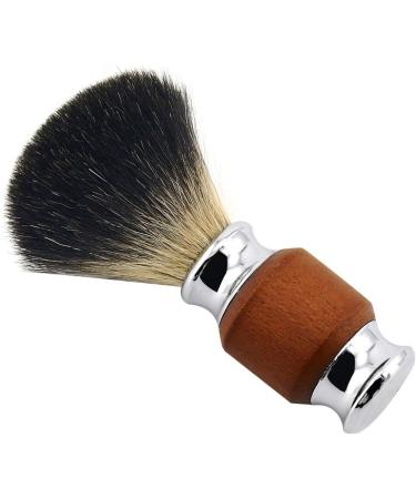1Pcs Pure Hair Beard Brush - Men's Shaving Brush with Wooden Handle for Perfect Grooming & Styling - Buy Online on SooperMarket.com