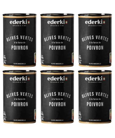 Green Olives with Pepper Ederki 300g x 6