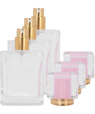 Verdant Touch Perfume Refillable Bottle Glass Perfume Bottle 50ml Refillable Spray Atomizer Container Transparent Pink Liquid Empty - Buy Online on SooperMarket.com
