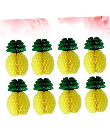 16 Pcs Plant Ornament Honeycomb Party Favors Party Decor Honeycomb Pineapple Yellowx2pcs 8PCS 20CMx2pcs - Buy Online on SooperMarket.com